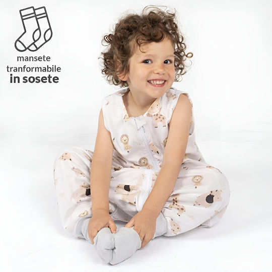 Kidizi Καλοκαιρινός Υπνόσακος με Πόδια 0.5 tog Beige
