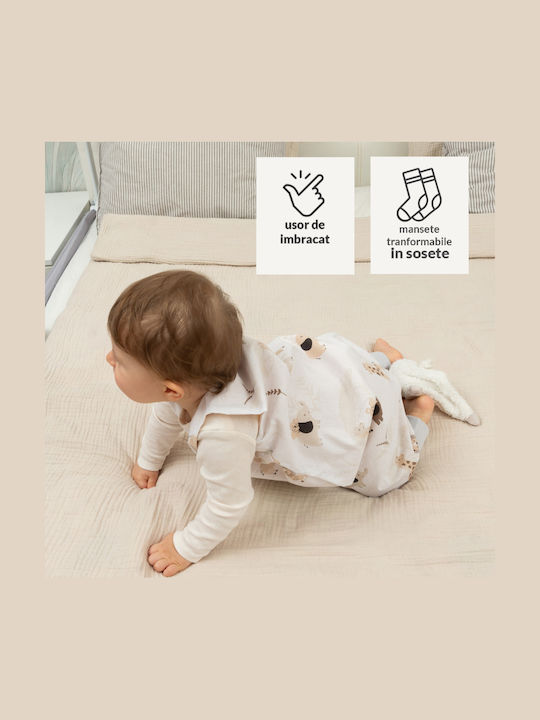 Kidizi Sac De Dormit De Vară Cu Picioare 0.5 Tog Bej