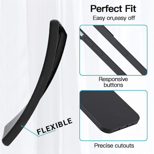 Matt Black Silicone Back Cover (Redmi Note 15 Pro 5G)
