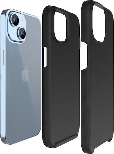 3MK Magcase Rückseite Umschlag Kunststoff / Gehärtetes Glas Schwarz iPhone 15