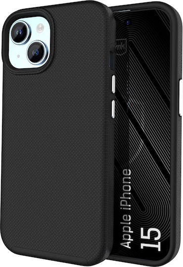 3MK Magcase Rückseite Umschlag Kunststoff / Gehärtetes Glas Schwarz iPhone 15