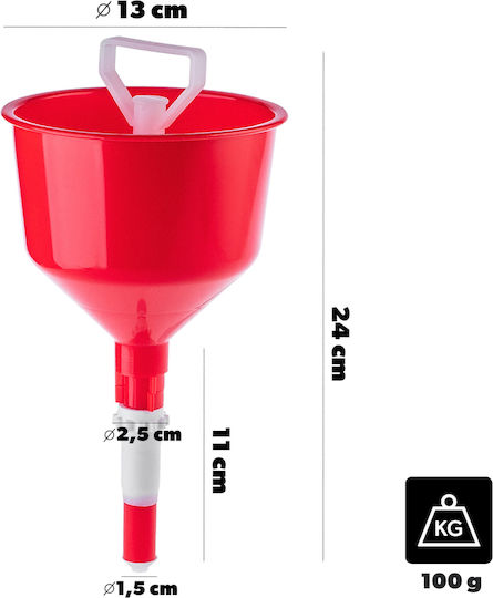 Wine Bottle Funnel Lock Filter Screen Self-regulating Diameter 130