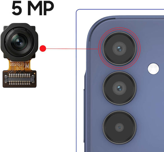 Clappio 5mp Ultra Weitwinkel Rückfahrkamera Galaxy A15 5G 4G Schwarz