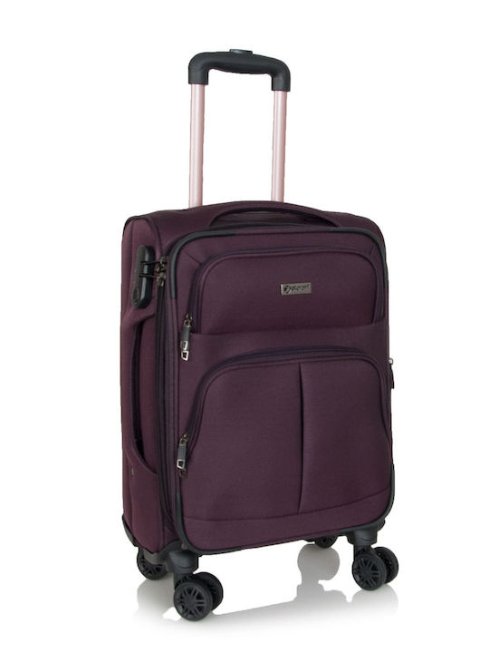 Xplorer Valiză De Călătorie De Cabină Din Material Textil Bordo Închis Cu 4 Roți Înălțime 55 Cm