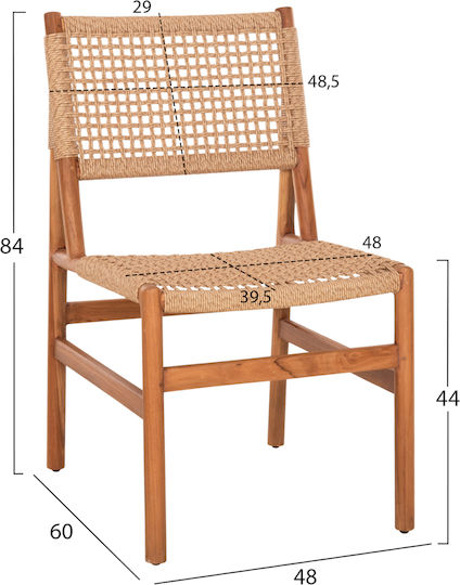 Καρέκλα Diniz Φυσικο 48x60x84εκ.