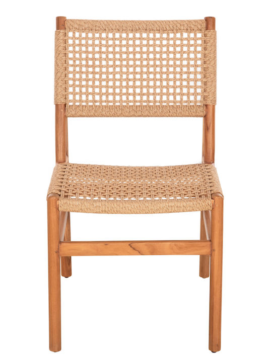 Scaun de Exterior din Lemn Diniz Natur 48x60x84cm