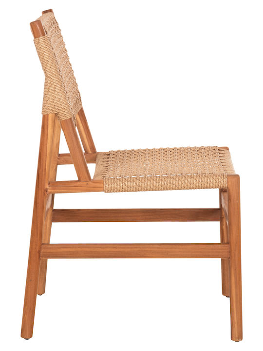 Scaun de Exterior din Lemn Diniz Natur 48x60x84cm
