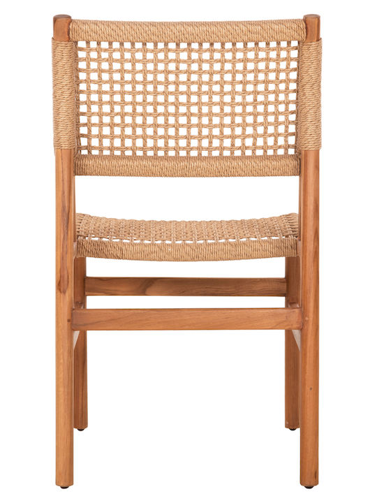 Scaun de Exterior din Lemn Diniz Natur 48x60x84cm