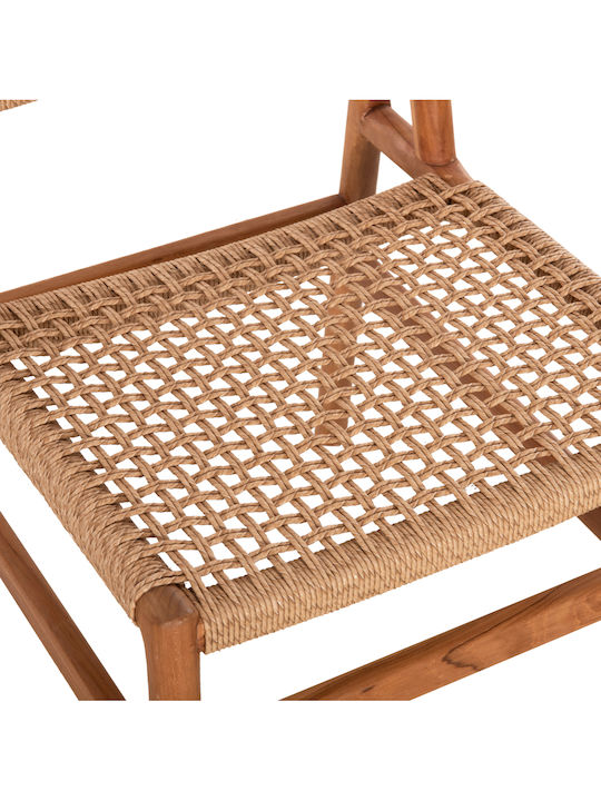 Scaun de Exterior din Lemn Diniz Natur 48x60x84cm