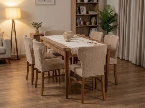 Linea Home City Ελαστικό Κάλυμμα Καρέκλας Μοκα 6τμχ