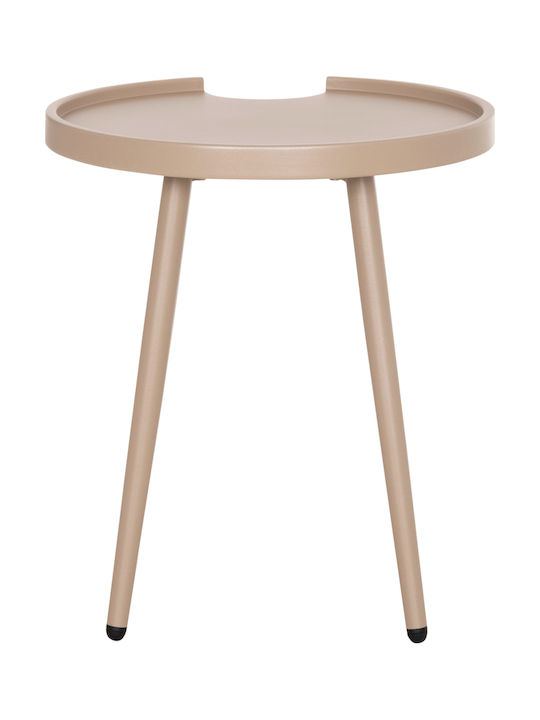 Hilfsmittel Garten- und Terrassentisch aus Aluminium Teroc Cappuccino 47x47x53cm