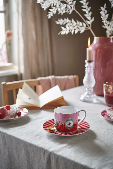 PiP Studio Tea Cup Porcelain Red 250ml