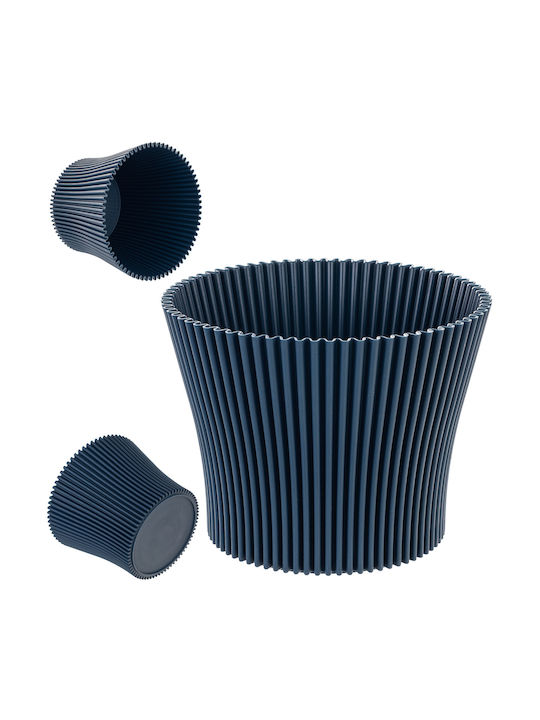 Kadax Γλάστρα Πλαστική Navy Blue 13εκ.