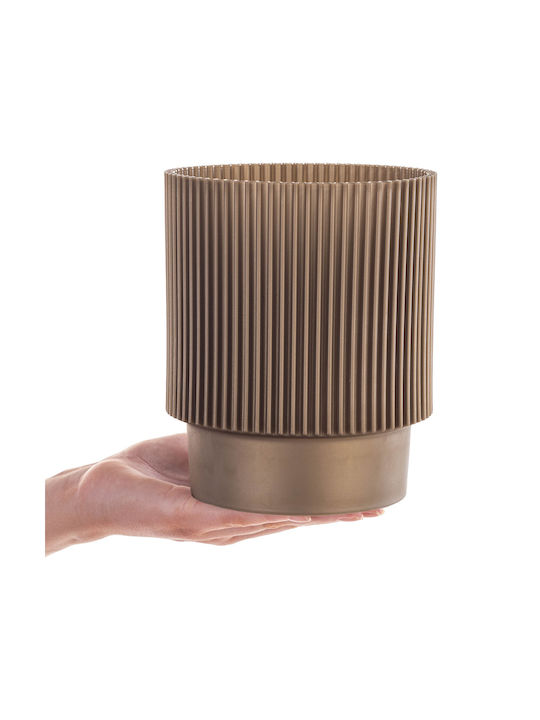 Kadax Kunststoff Blumentopf Gold 17cm