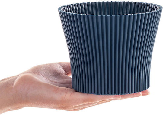 Kadax Ghiveci De Flori Din Plastic Albastru Navy 13 Cm