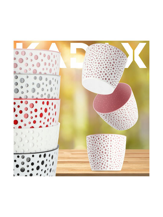 Kadax Plastic Pink Flower Pot 11x11cm