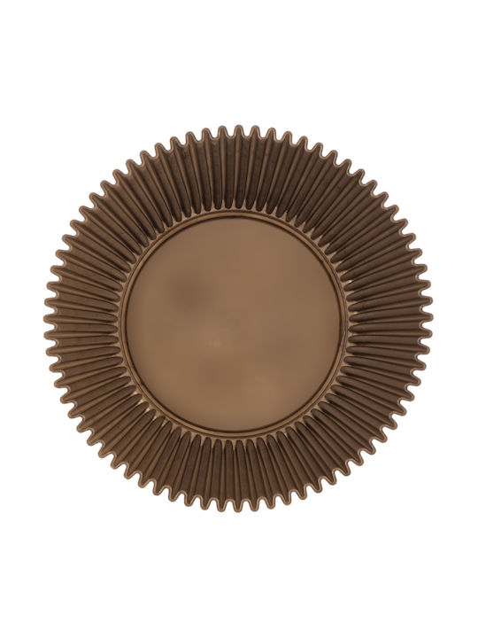Kadax Ghiveci De Flori Din Plastic Auriu 17 Cm