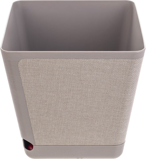 Kadax Γλάστρα Beige με Πιάτο 24εκ.