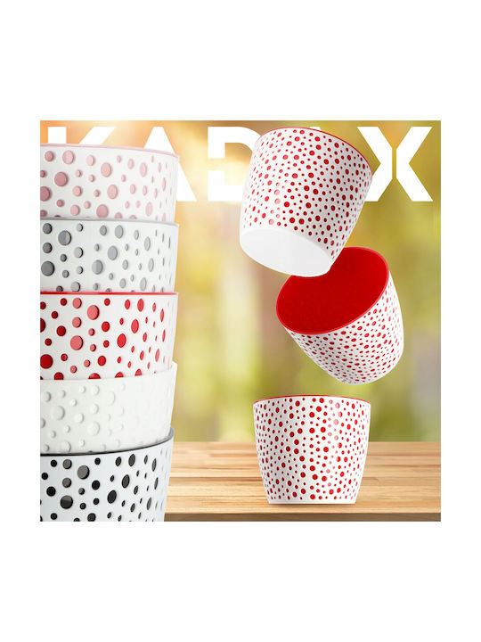 Kadax Kadax Kunststoff Blumentopf Rot 13x13cm