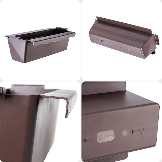 Kadax Set 6 Ghivece De Flori Din Plastic Maro