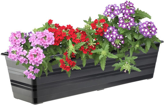 Kadax Set of 4 Gray Plastic Planter Boxes
