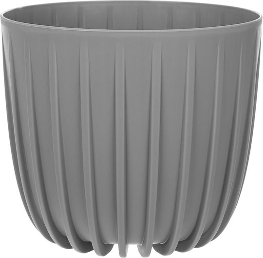 Kadax Пластмасова Саксия За Цветя Сив 12.5x12.5см