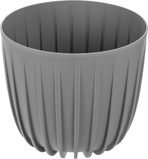Kadax Пластмасова Саксия За Цветя Сив 12.5x12.5см