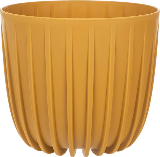 Kadax Γλάστρα Πλαστική Yellow 16x16εκ.