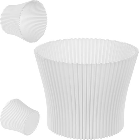 Kadax Γλάστρα Πλαστική White 17εκ.