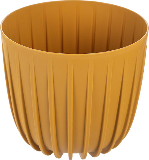 Kadax Γλάστρα Πλαστική Yellow 16x16εκ.