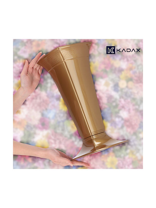 Kadax Plastic Gold Flower Pot