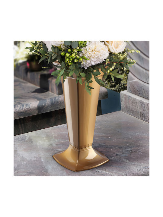 Kadax Plastic Gold Flower Pot