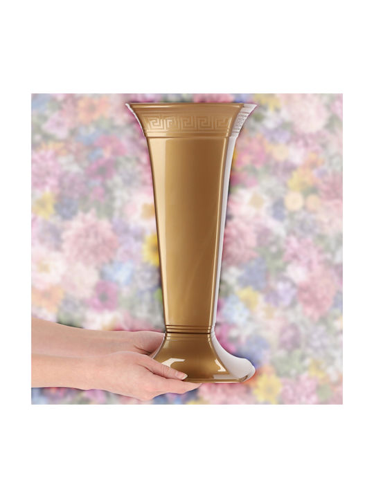 Kadax Plastic Gold Flower Pot