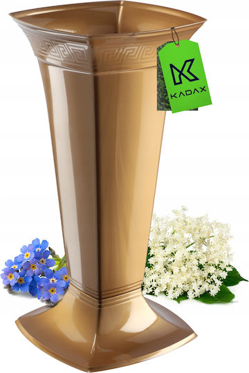 Kadax Plastic Gold Flower Pot