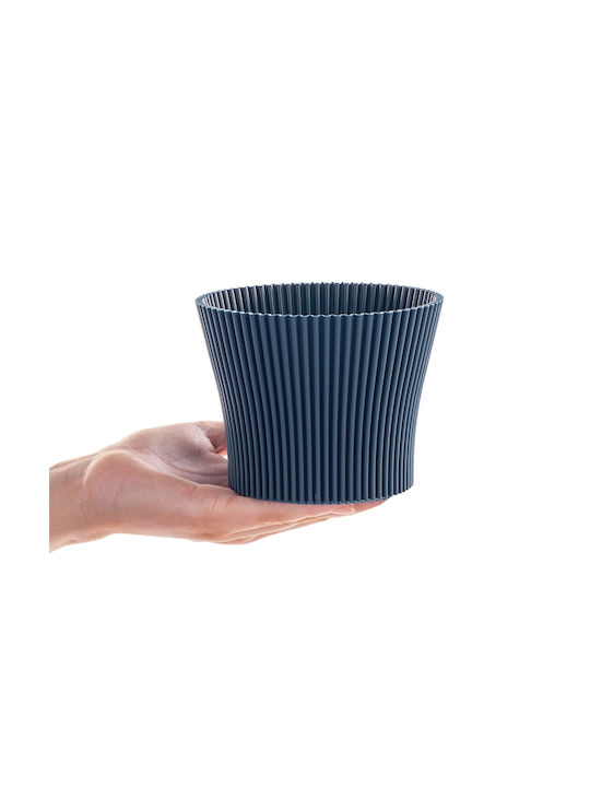 Kadax Plastic Flower Pot Navy Blue 11cm