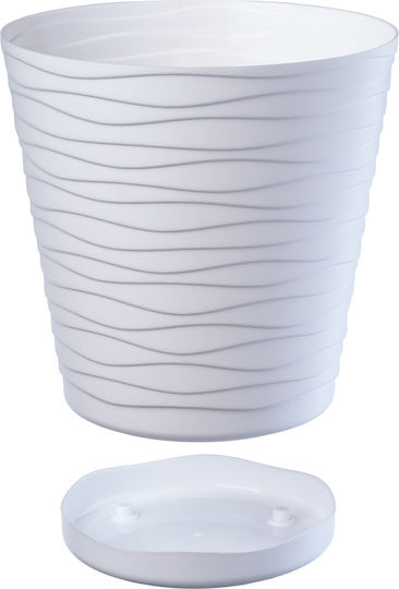 Kadax Γλάστρα Πλαστική White