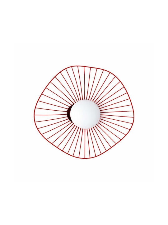 Wandleuchte Rot