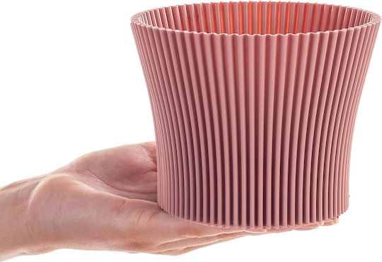 Kadax Plastic Pink Flower Pot 11cm