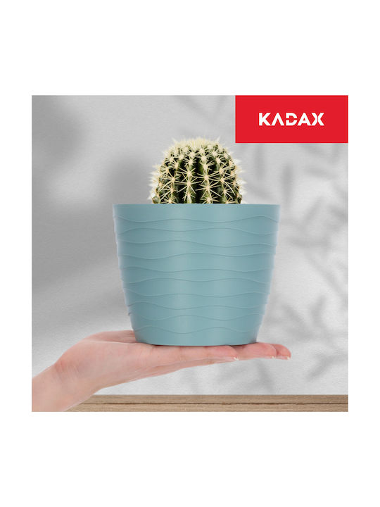 Kadax Plastic Flower Pot Green 13x13cm