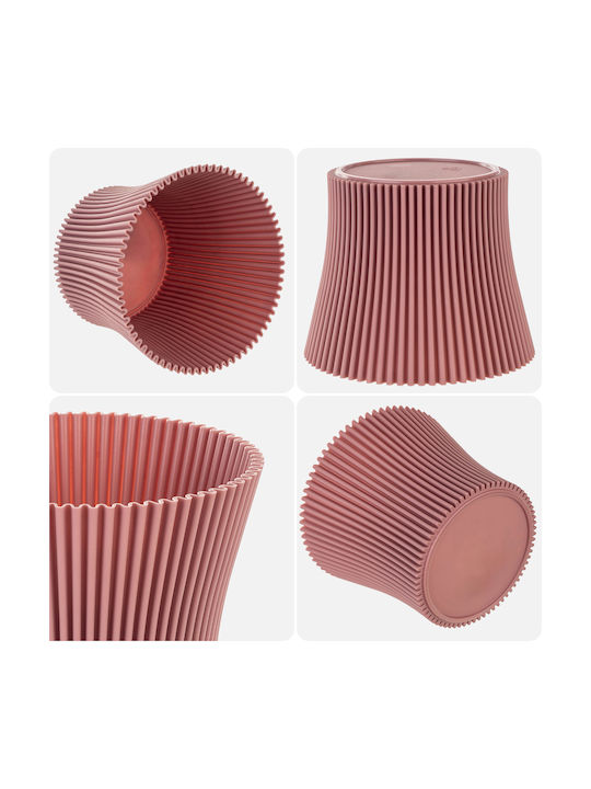 Kadax Ghiveci De Flori Din Plastic Roz 13 Cm