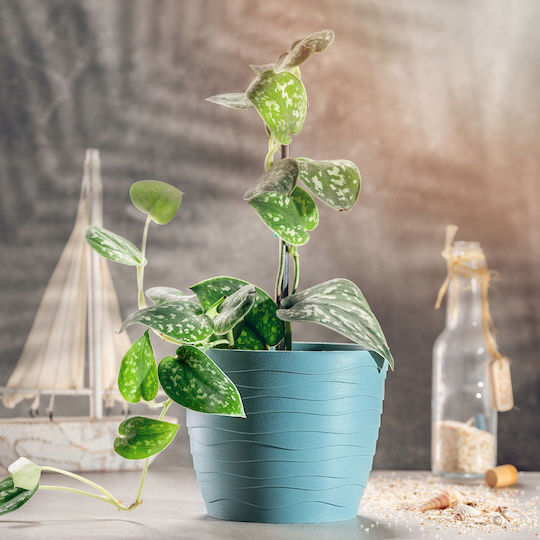 Kadax Пластмасова Саксия За Цветя Зелен 13x13см