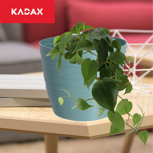 Kadax Пластмасова Саксия За Цветя Зелен 13x13см