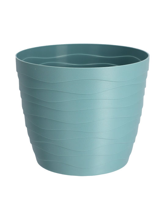 Kadax Plastic Flower Pot Green 13x13cm