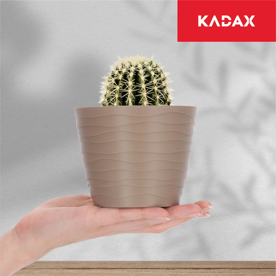Kadax Kadax Kunststoff Blumentopf Beige 11x11cm