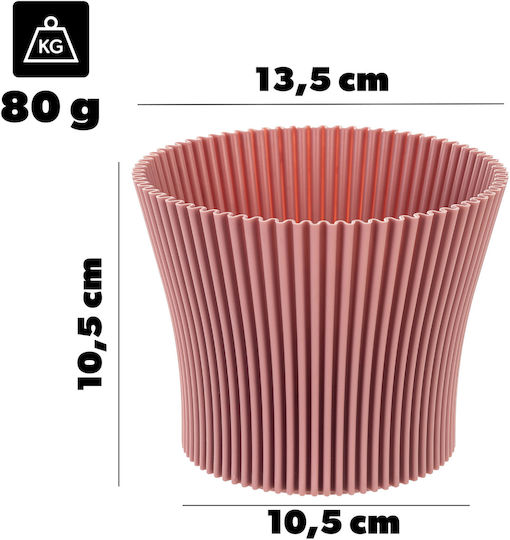 Kadax Γλάστρα Πλαστική Pink 13εκ.