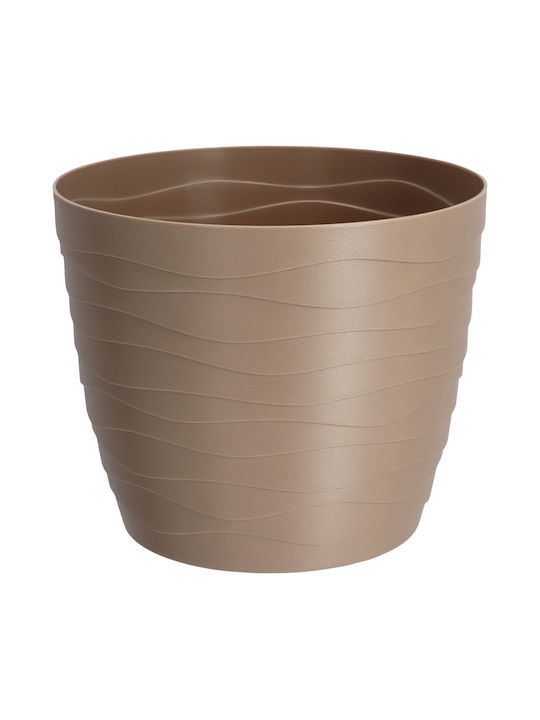 Kadax Γλάστρα Πλαστική Beige 11x11εκ.