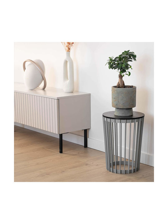 Kadax Plastic Gray Flower Pot
