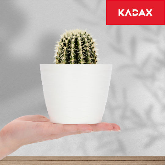 Kadax Γλάστρα Πλαστική White 11x11εκ.