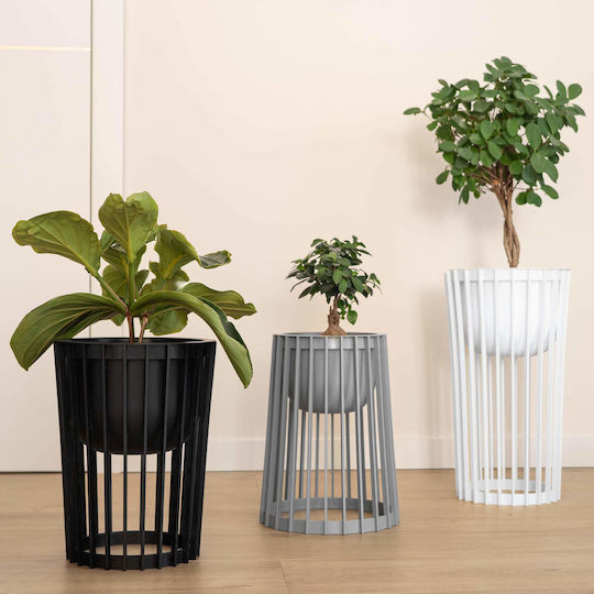 Kadax Plastic Black Flower Pot