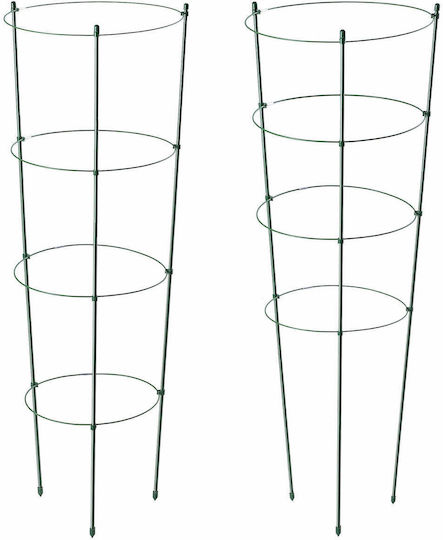 Ring Support Plants Flowers 90cm Metal Stakes 6pcs